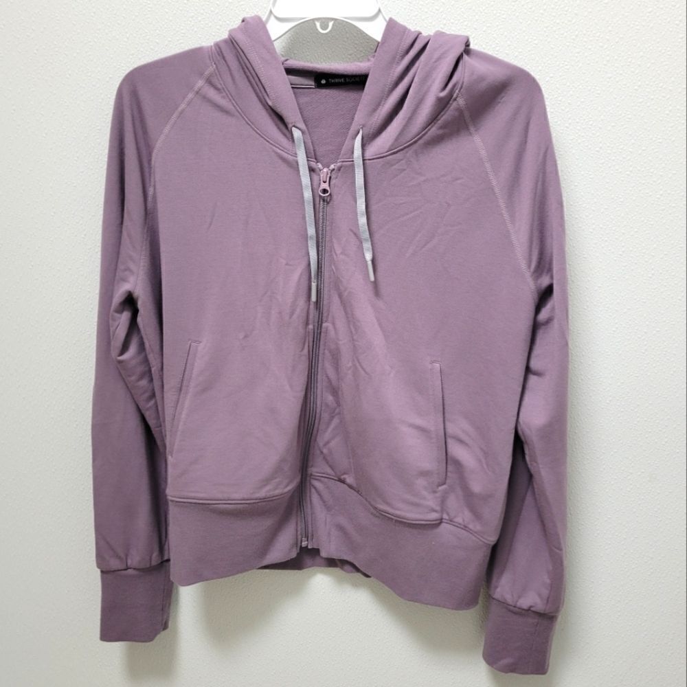 Thrive Societe  Full Zip Hoodie Large Purple